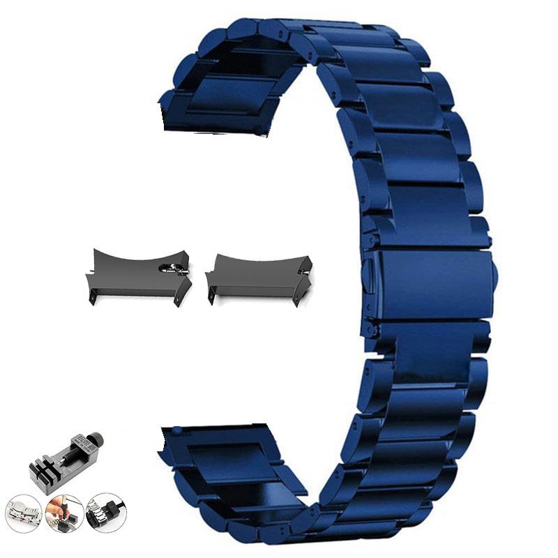 No Gaps Stainless Steel Band for Samsung Galaxy Watch7 6 4 Classic 46mm 47mm/Watch4 5 Pro 44mm 40mm Strap Curved End Bracelet