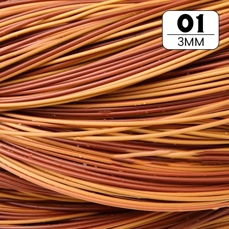 30 Colors 500G Round PE Rattan 2.5/3mm Plastic Synthetic Rattan Weaving Raw Material Furniture Repair Chair Storage Basket DIY