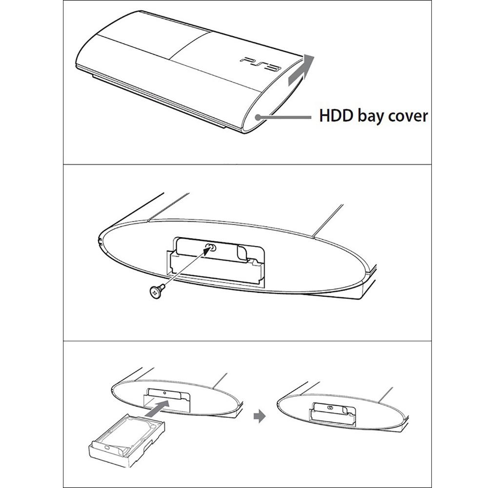 Super Slim Hard Disk Drive HDD Mounting Bracket with Screws for PS3 Slim 4000
