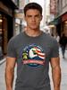 Unisex Rundhals-T-Shirt USA-Adler-Abzeichen Jubiläumsdruck Kurzarm Oversized Herren Täglich Lässig Weich Atmungsaktiv Basic Wear Oberteil