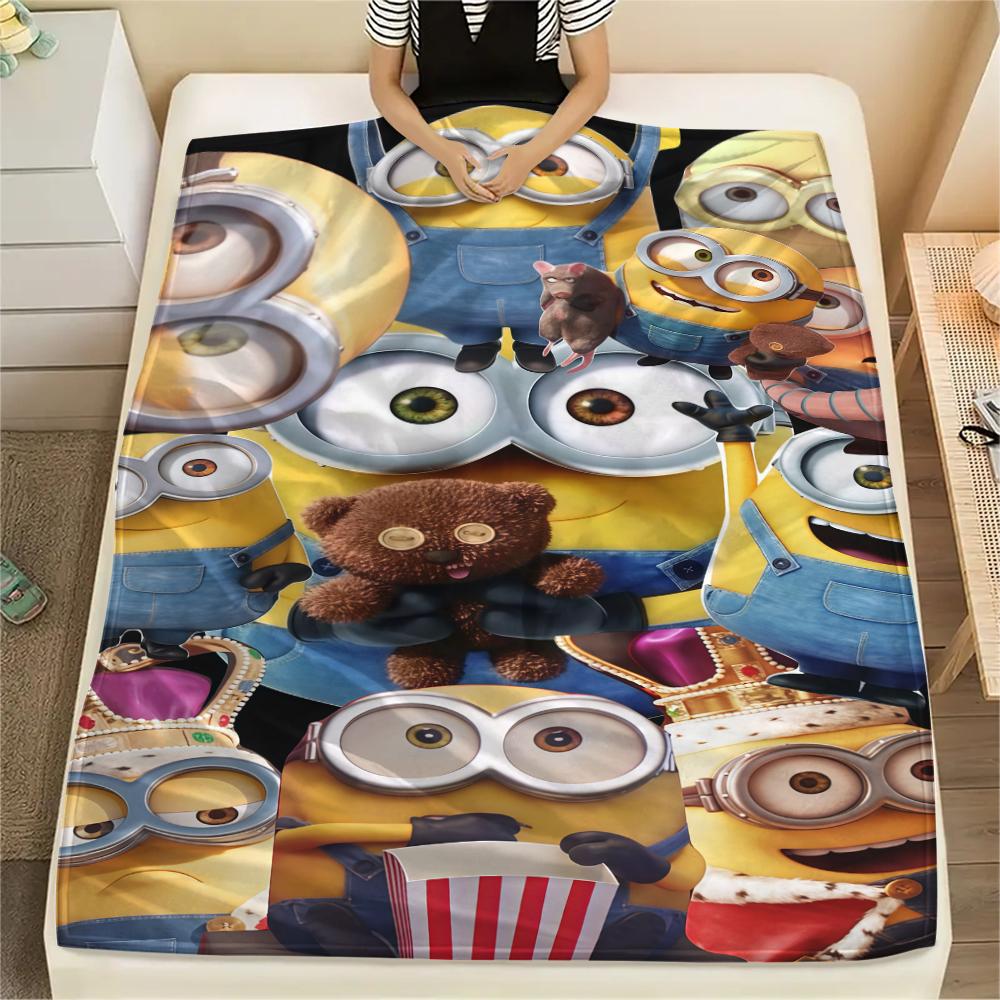 

Minions Family Group Blanket, Warm Cozy Texture, Bedroom Home Supplies, Fan Gift.chl 75x90cm