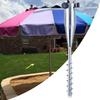 Outdoor Umbrella Base Metal Beach Umbrella Holder In Ground Parasol Mount Heavy Duty For Outdoor Picnic Backyard Beach Lawn