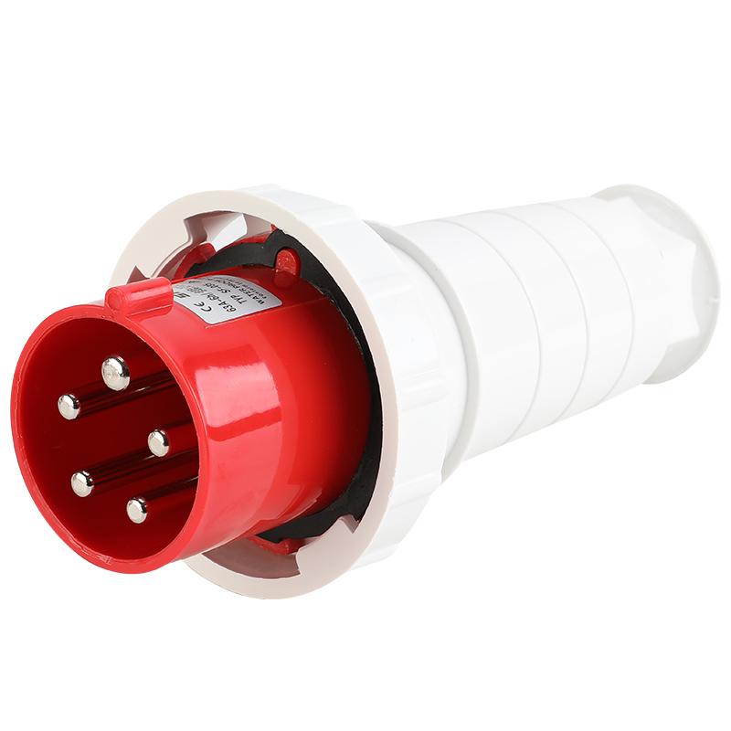 KRE 63A Waterproof Industrial Plug 3/4/5 Pin 380V 415V Dustproof Socket IP67 Male And Female Mounted Connectors