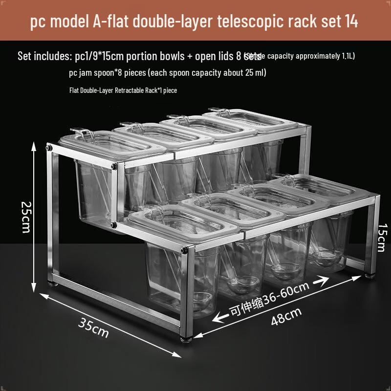Handun Acrylic 8-Compartment Food Container