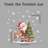 Christmas Home Decoration Stickers Santa Claus Elk Glass Doors and Windows Beautification Window Stickers Happy Holidays