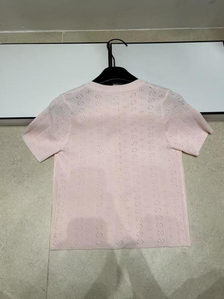 2026 Summer Age-Defying Hollow Round Neck Knit Cardigan Top