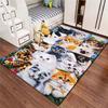 3D Cartoon Anime Cute Cat Customizable Flannel Carpet Living Room Bedroom Decoration Bathroom Kitchen Anti Slip Game Area Carpet