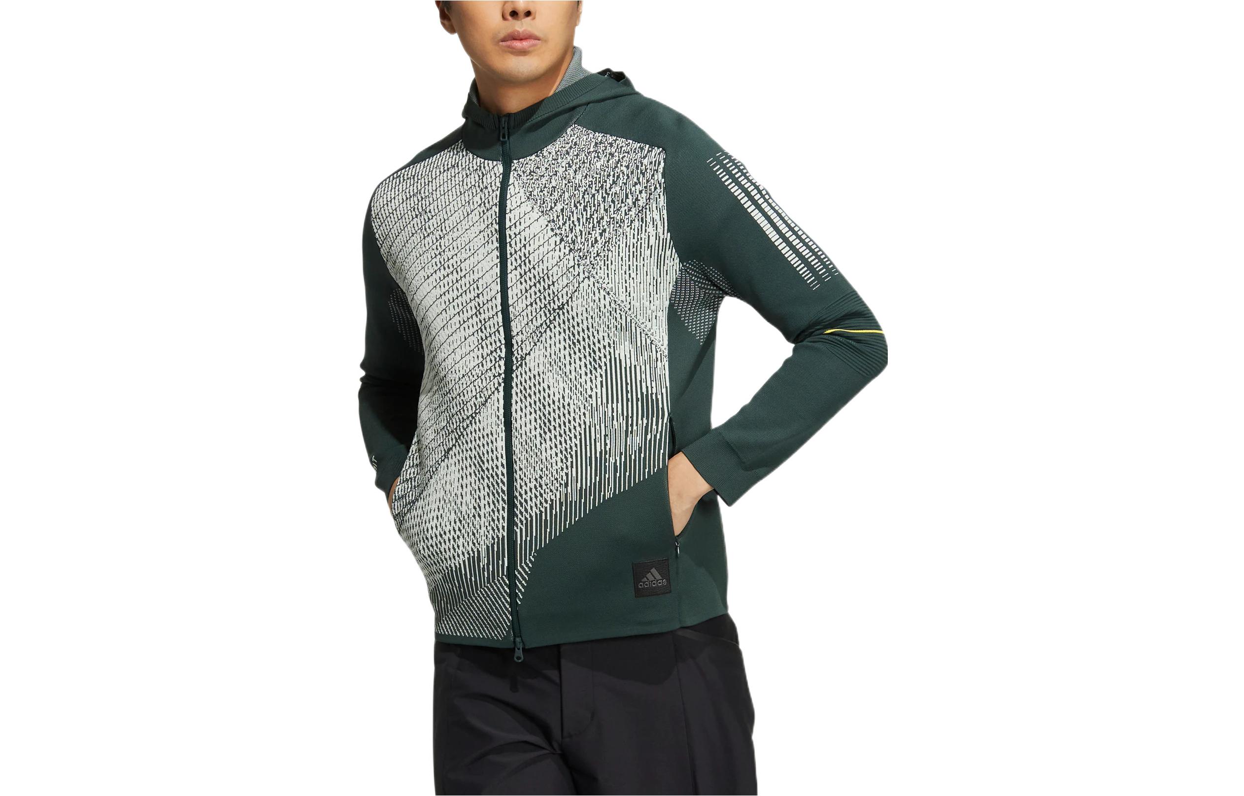 Adidas Jackets Men s Green Hooded Moderate Other HG4132 XL