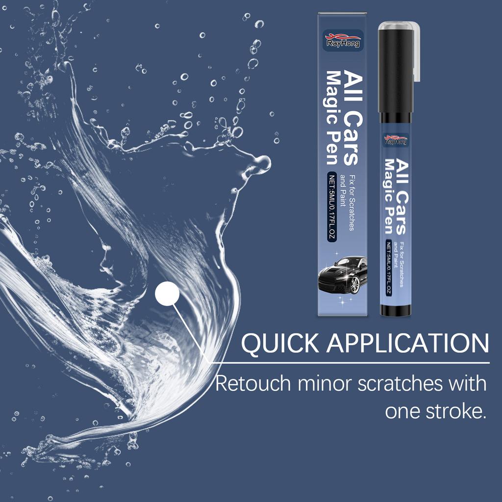 Car Scratch Remover Pen Universal Clear Touch Up Paint Pen Quick Fix Deep Light Scratch Restoration Magic Auto Paint Repair Tool