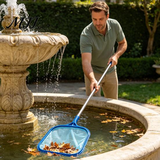 Professional Pool Maintenance Supply Skimmer Net, Fine Mesh Leaf Hot Tub Rake, Replacement Net Head Pole Not Included, Debris Removal for Above