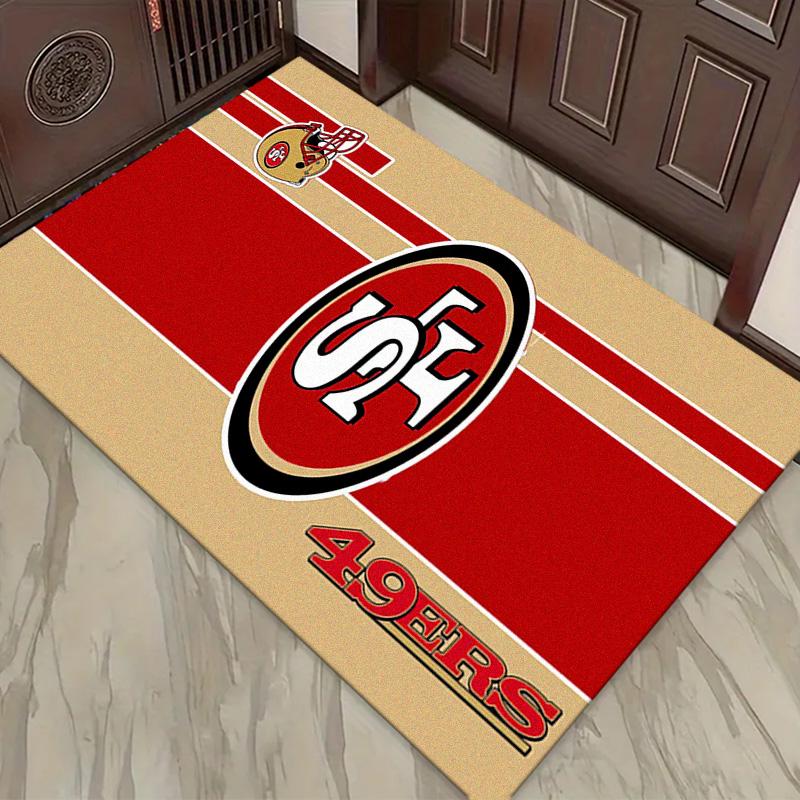 San Francisco 49ers Teppich für Wohnzimmer Schlafzimmer Zuhause Sofadekoration, Kinderspiel rutschfeste Fußmatte