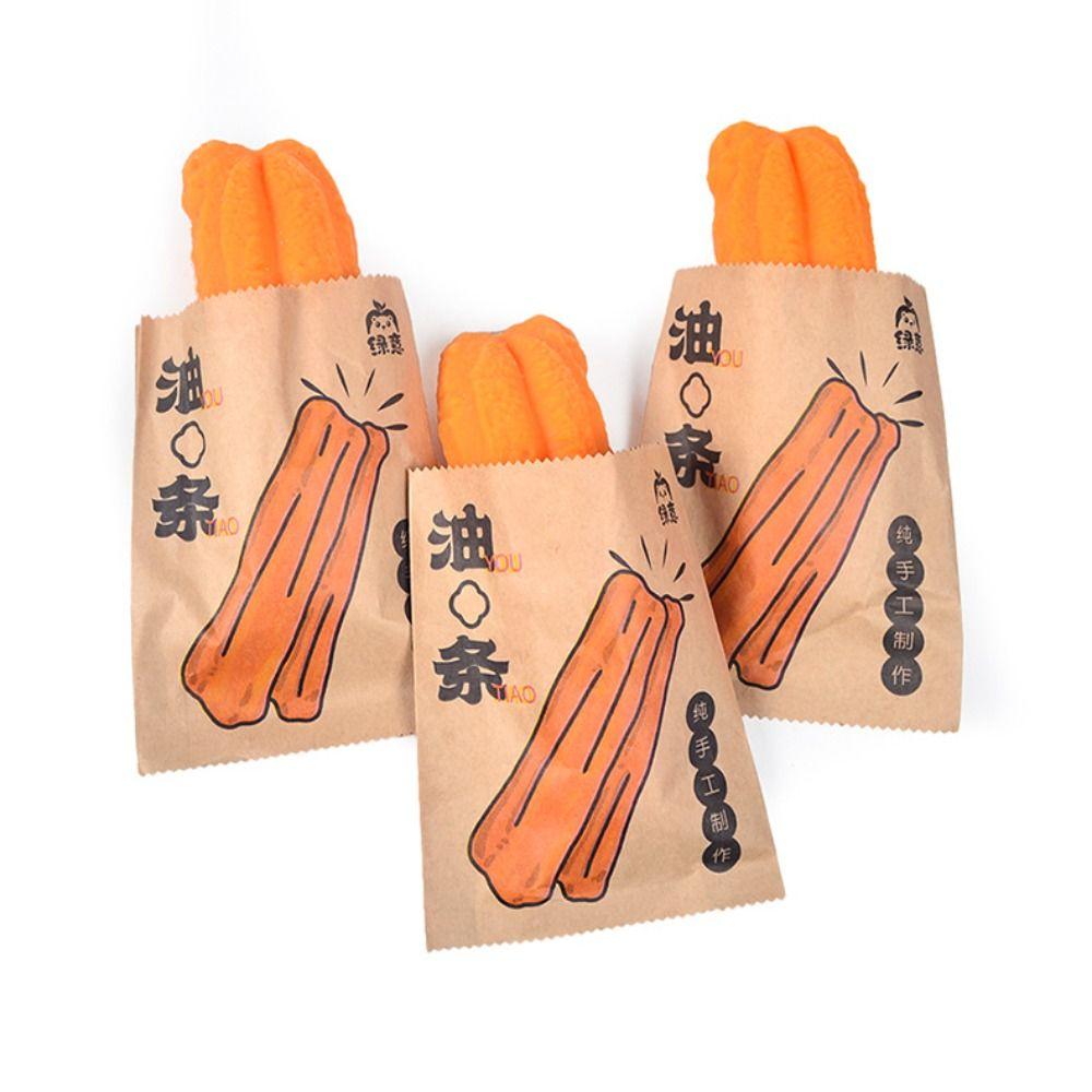 Simulation Food Bread Squeeze Toy Steamed Stuffed Bun Deep-fried Dough Sticks Sensory Fidget Toy Spoof Tease People Desktop Toy