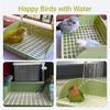ABJI-Automatic Bird Bath With Pump, Parrot Shower Bath Bathtub For Conures Finches, Lovebirds Water