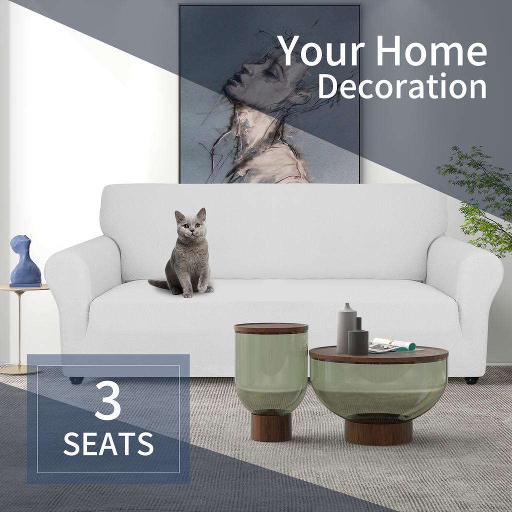 Solid Color Knitted Knot Jacquard Thickened Stretch Sofa Cover Fabric All-inclusive Sofa Cushion Cover