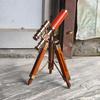 Brass Telescope with Wooden Tripod Maritime Desk Home Office Decor Showpiece Wedding Anniversary Christmas Gift 30.5 cm