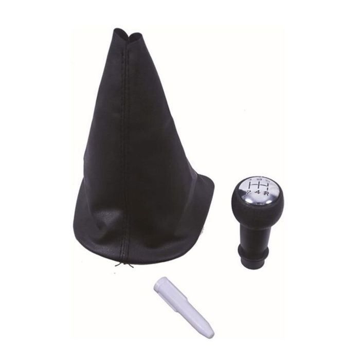 Kit soufflet levier de vitesse et pommeau chromé – Peugeot 106, 206, 306, Partner et Citroën Berlingo, Jumpy OEM 2403X9 / 2403AP