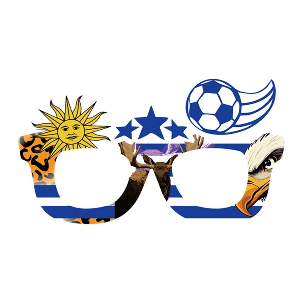 

10pcs Glasses with National Flag Soccer Match Cheering props