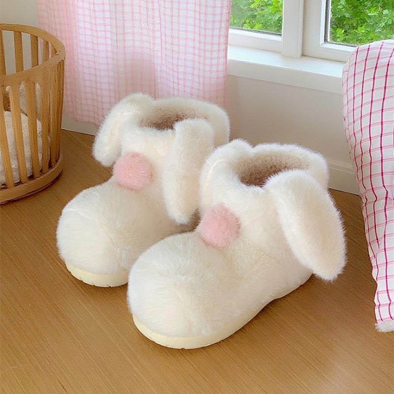 Furry Boots, Women's Shoes, Warm Outerwear, Cute Short Cotton Boots, Soft and Adorable Snow Boots Devotion