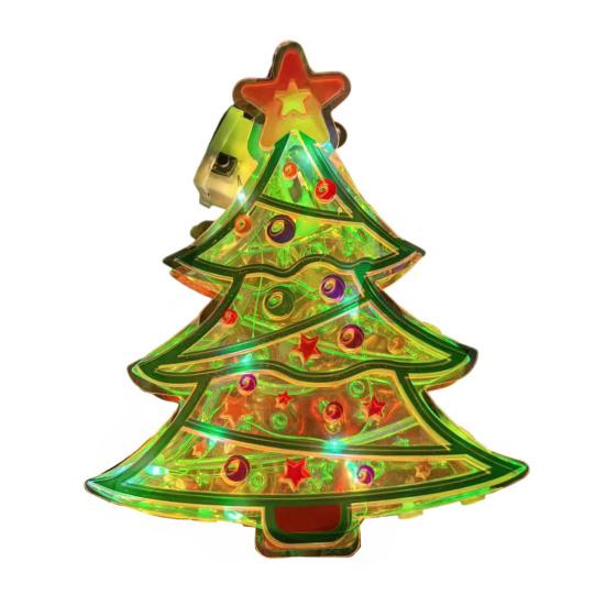 Battery Powered LED Festival Lights Light Up Christmas Ornament, Lighted Santa Bell Sock Creative Tree Hanging Decor House Decoration for Tree,
