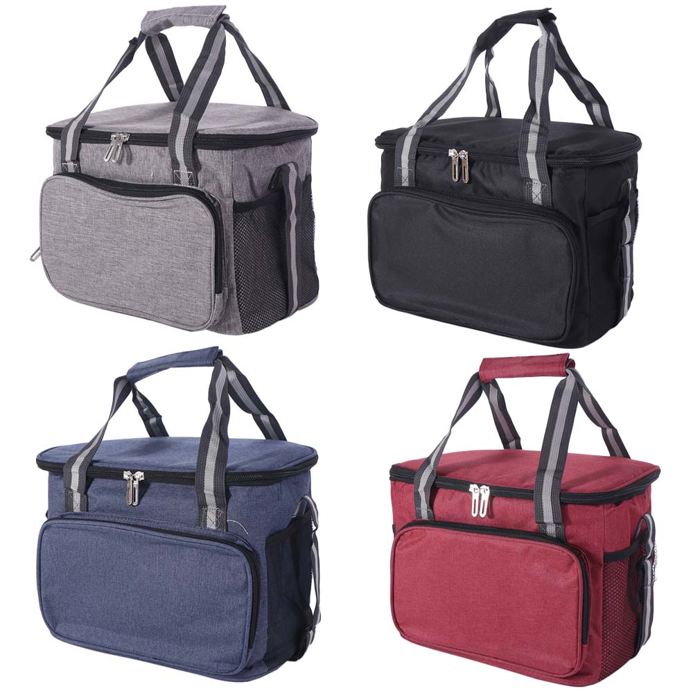 Oxford Cloth Thermal Lunch Bag Handheld Food Storage Bag Portable Cooler Lunch Box  Travel