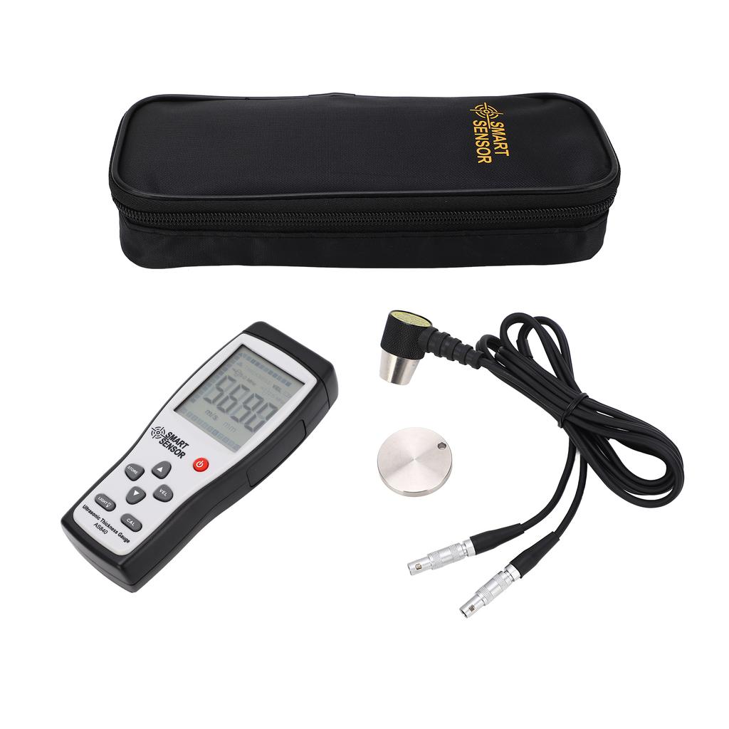 Digital Thickness Gauge SMART SENSOR Digital Ultrasonic Thickness Gauge Sound Velocity Meter Metal Depth Tester AS840