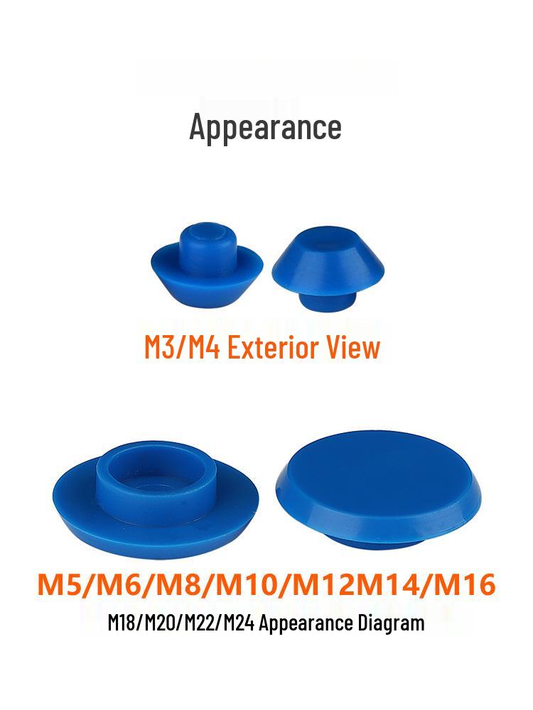 Hexagon Waterproof Dustproof Nylon Cap - Decorative & Protective Rubber Plug for Bolts & Screws