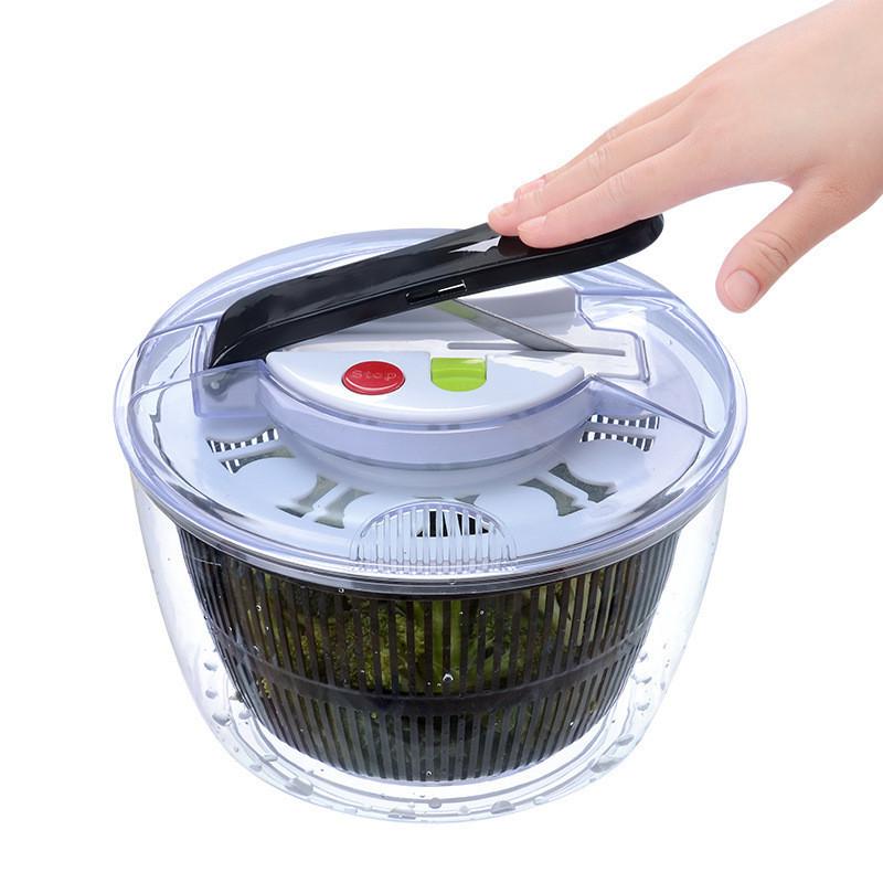 5L Large Capacity Food Fruit Drying Draining Basket Household Strainer Basket Kitchen Tools 24*17*24cm Automatic Vegetable Dehydrator