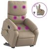 VidaXL Recliner Massage Chair Cappuccino Faux Leather 3204899