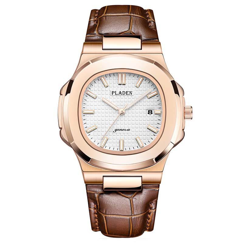 Classic Men's High-end Fashion Business Stainless Steel Waterproof Quartz Watch