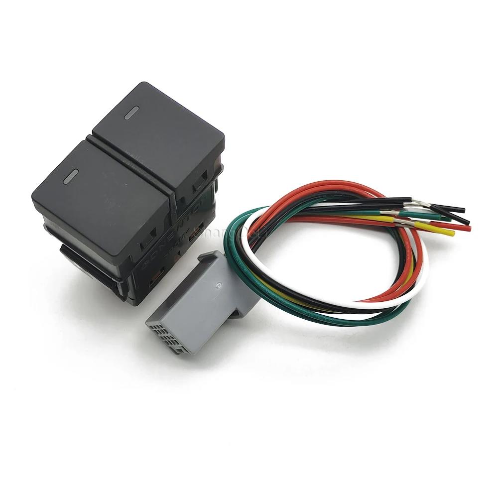 Car LED Light Dual Key Switch Radar Front Fog Light Steering Wheel Heating Button For Honda CRV URV AVANCIER CITY Accessories
