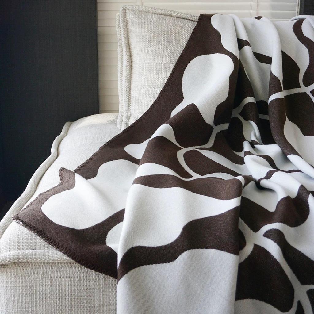 Pea Knitted Blanket, Sofa Blanket, Leisure Blanket, Homestay Decoration, 130x180cm