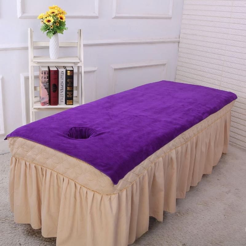 Beauty Salon Special Foot Bath Massage Disposable with Hole Bed Towel Thickened Beauty Bed Bath Towel Sheet