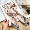 Autumn and winter Maillard cashew square scarf silk scarf women's shirt versatile neck small scarf tied hair decorative scarf