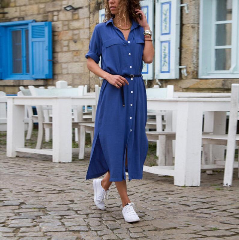 Long Sleeve Midi Dress Vestidos 