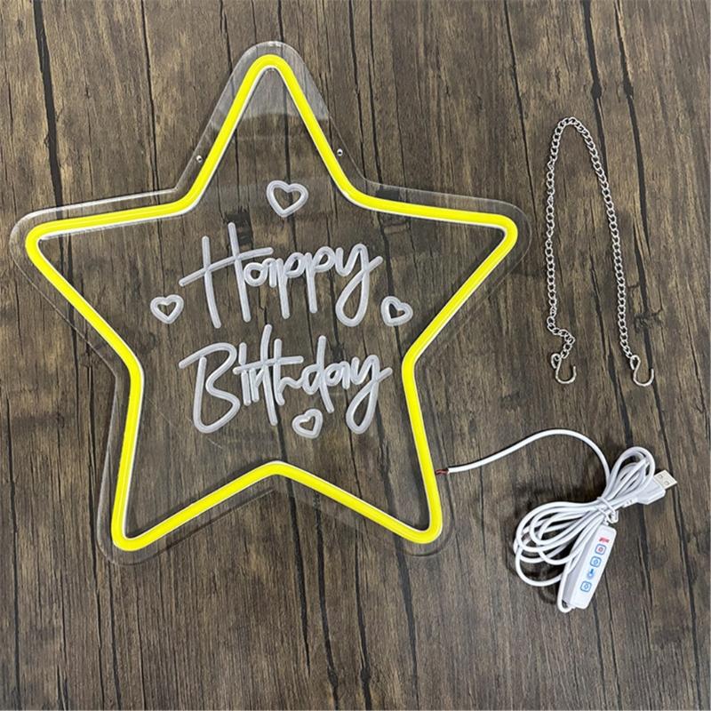 Bright LED Neons Light For Birthday Party Decors With Shatterproof Design And Energy Saving Feature