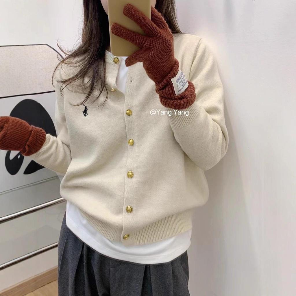 Evropský retro kašmírový vyšívaný kardigan: Dámský volný střih, kulatý výstřih, všestranný pletený svetr kabát