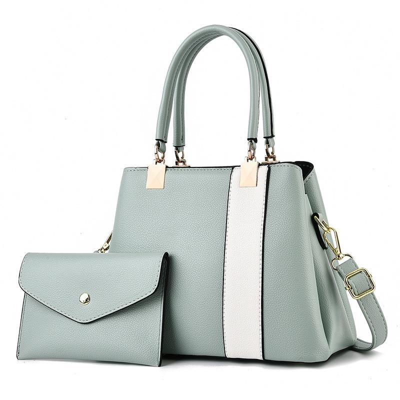 

Versatile Women s Handbag Set With Contrast Color Elements Green