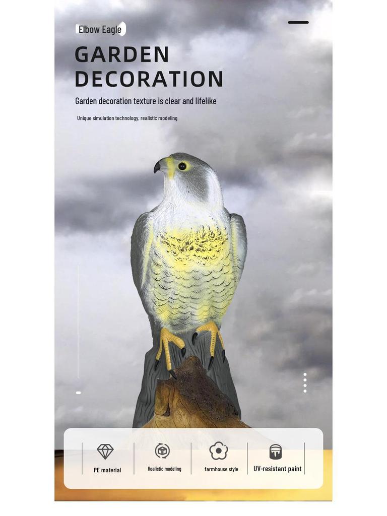 Simulated Eagle Garden Ornament & Mouse Repellent