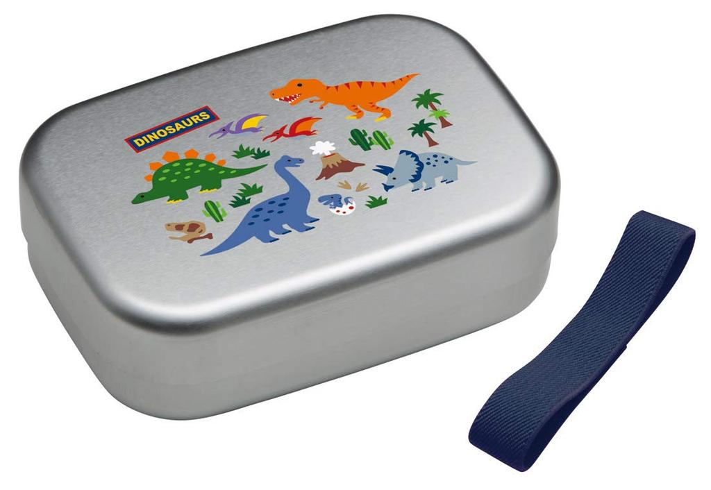 Skater Aluminum Lunch Dinosaur for Made in Japan Children's Box, 370ml, Design, Boys, (ALB5NV-A)