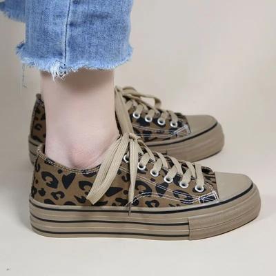 High On Platform Korean Canvas Shoes for Women Sale 2024 New Designer Luxury Comfortable and Elegant Woman Footwear A Cheap H 39