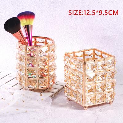 Augenbrauenstift Make-up Organizer Metall Make-up Pinsel Aufbewahrung Kristall Schmuck Aufbewahrungsbox Werkzeuge