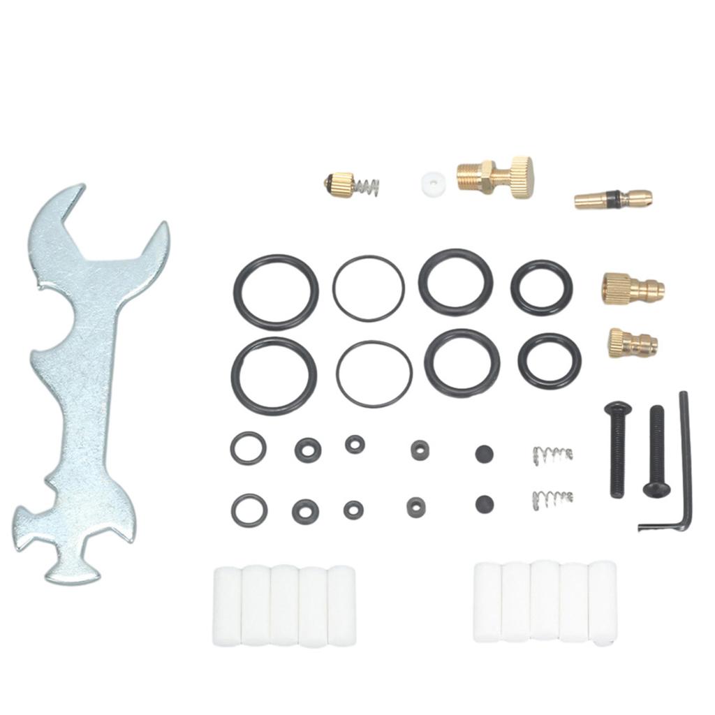 High Pressure Air Pump Seal Orings Replacement Kit with Multi Function Wrench and Filter Element for Hand Pump Repair