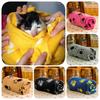 Soft Warm Reversible Pet Blanket Cozy Double-sided Fleece For Dogs And Cats