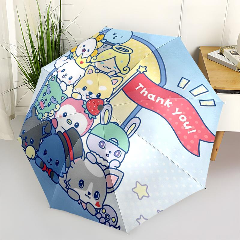 

1pc Sanrio Characters Automatic Opening Folding Umbrella with 8-Bone Iron Frame - Perfect for Fans, Travel, Daily Use, and Festive Gifts!Q072