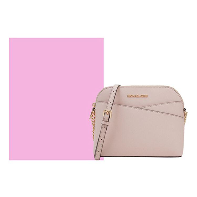 Michael Kors Mk Jet Set Travel Logo Chain Commuter Shell Bag Crossbody Shoulder Bag Women Bags Pink 35F1GTVC6T-POWDER-BLUSH