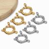 Handcrafted Stainless Steel Spring Ring Clasps: Single & Double Loop Connectors for Necklaces & Bracelets