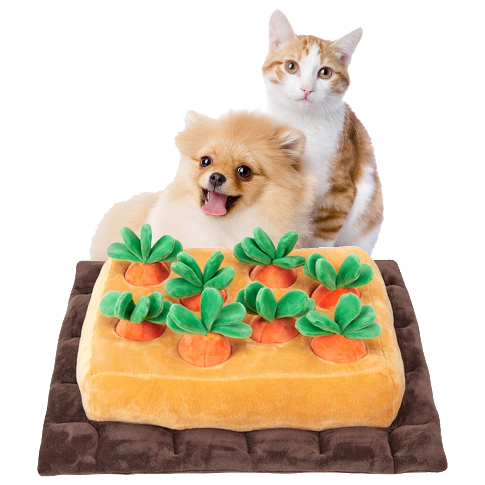 

YFFSFDC Carrot Farm Carrot Harvesting Team Dog Pet Educational Dog Carrot Nose Work Treat Exercise Stress House Destruction Dog Toy Toy, Supplies,