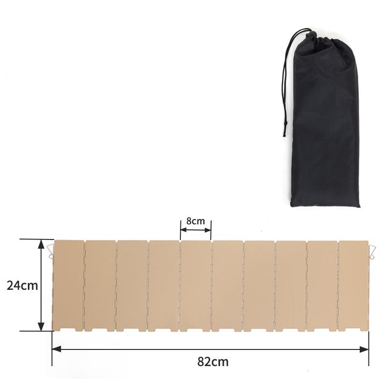Outdoor Metal Windproof Board for Camping Stove Foldable Portable Gas Windproof Cover Fully Automatic Heating Survival Kit All хаки
