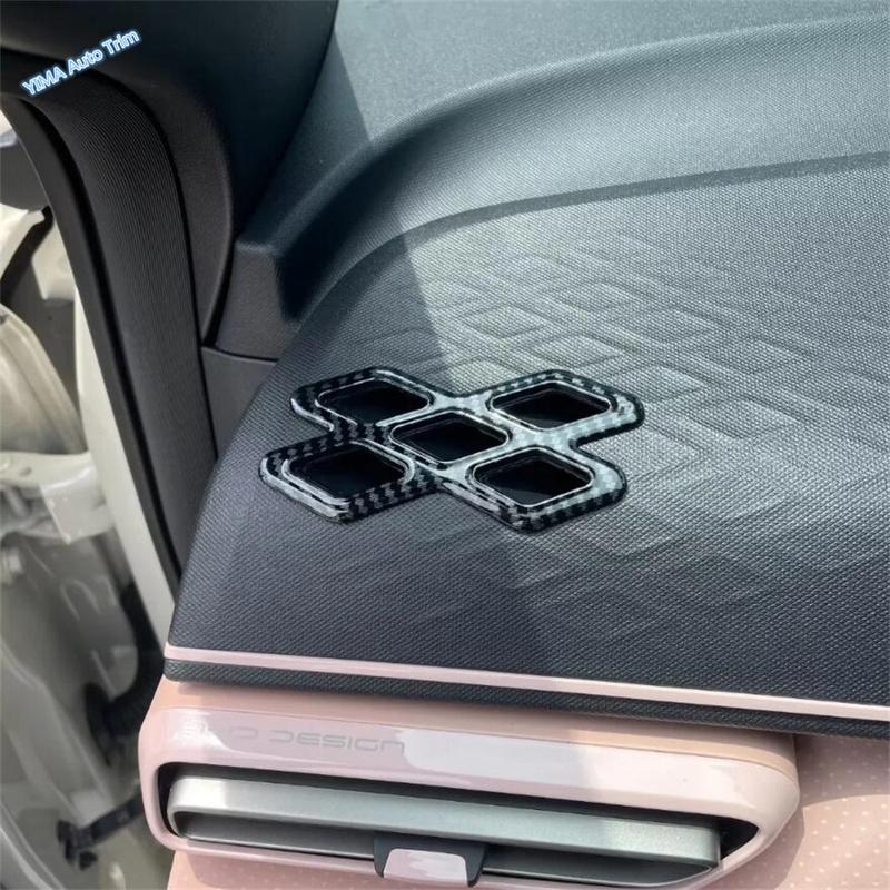Front Dashboard AC Vent Cover Air Conditioner Outlet Decal Accessories Trim For BYD Dolphin Mini Seagull Dolphin Surf 2024 2025