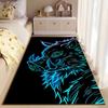 Neon Wild Boar Illustration suitable as a non-slip mat for the living room or bedroom sofa